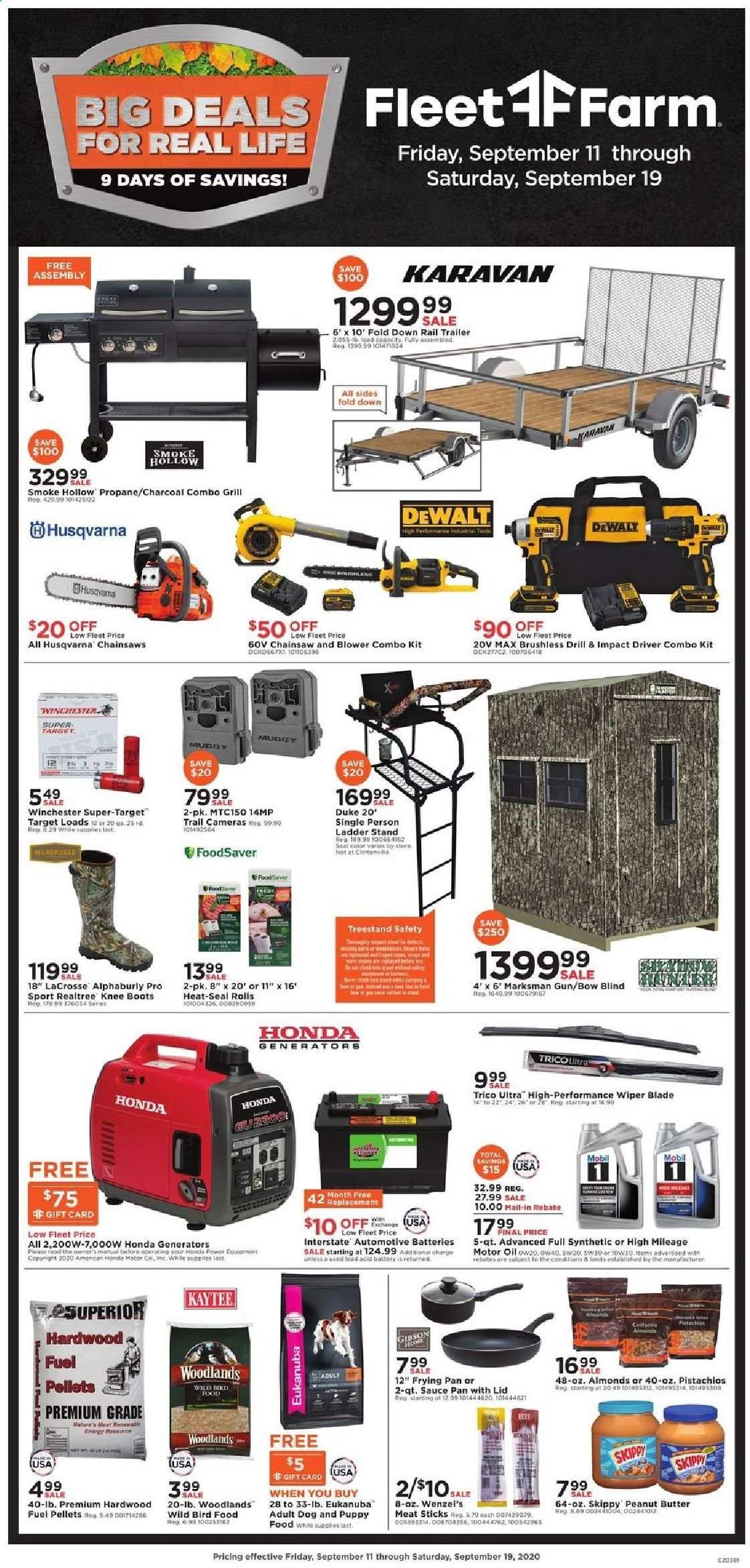 Fleet Farm Weekly Ad September 11 to September 19