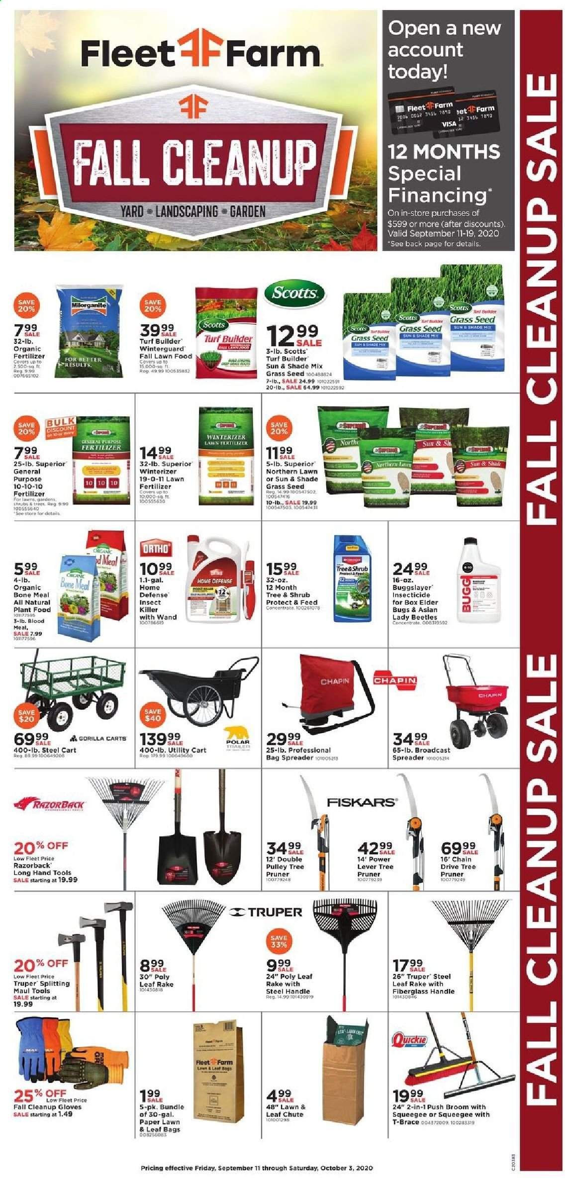 Fleet Farm Weekly Ad September 11 to October 3