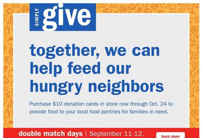 Meijer Weekly Ad September 11 to September 12