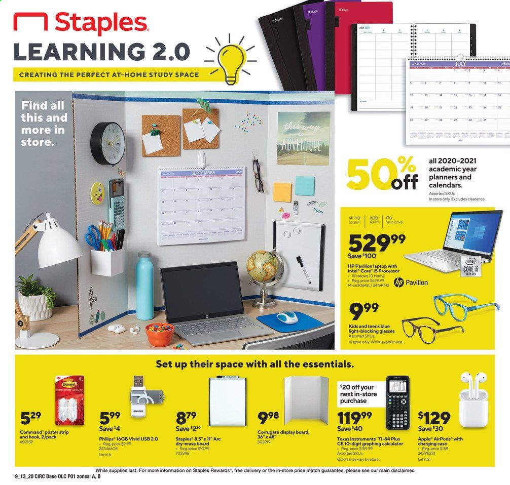 Staples Weekly Ad September 13 to September 19