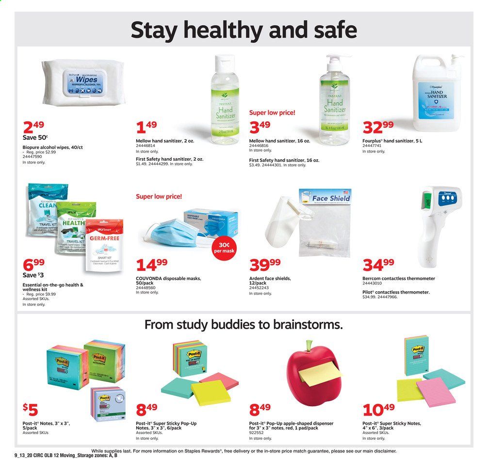 Staples Weekly Ad September 13 to September 19
