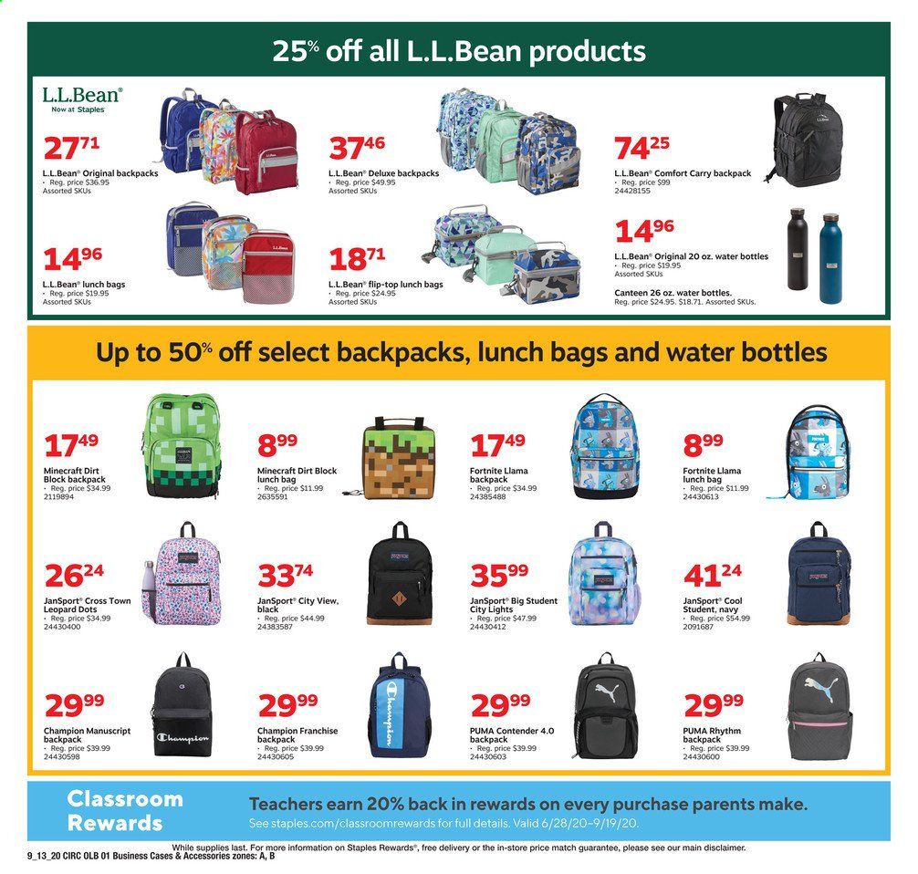 Staples Weekly Ad September 13 to September 19