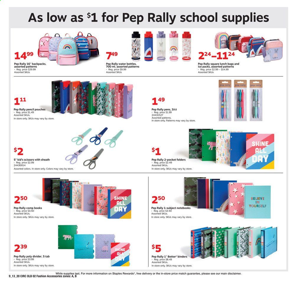 Staples Weekly Ad September 13 to September 19