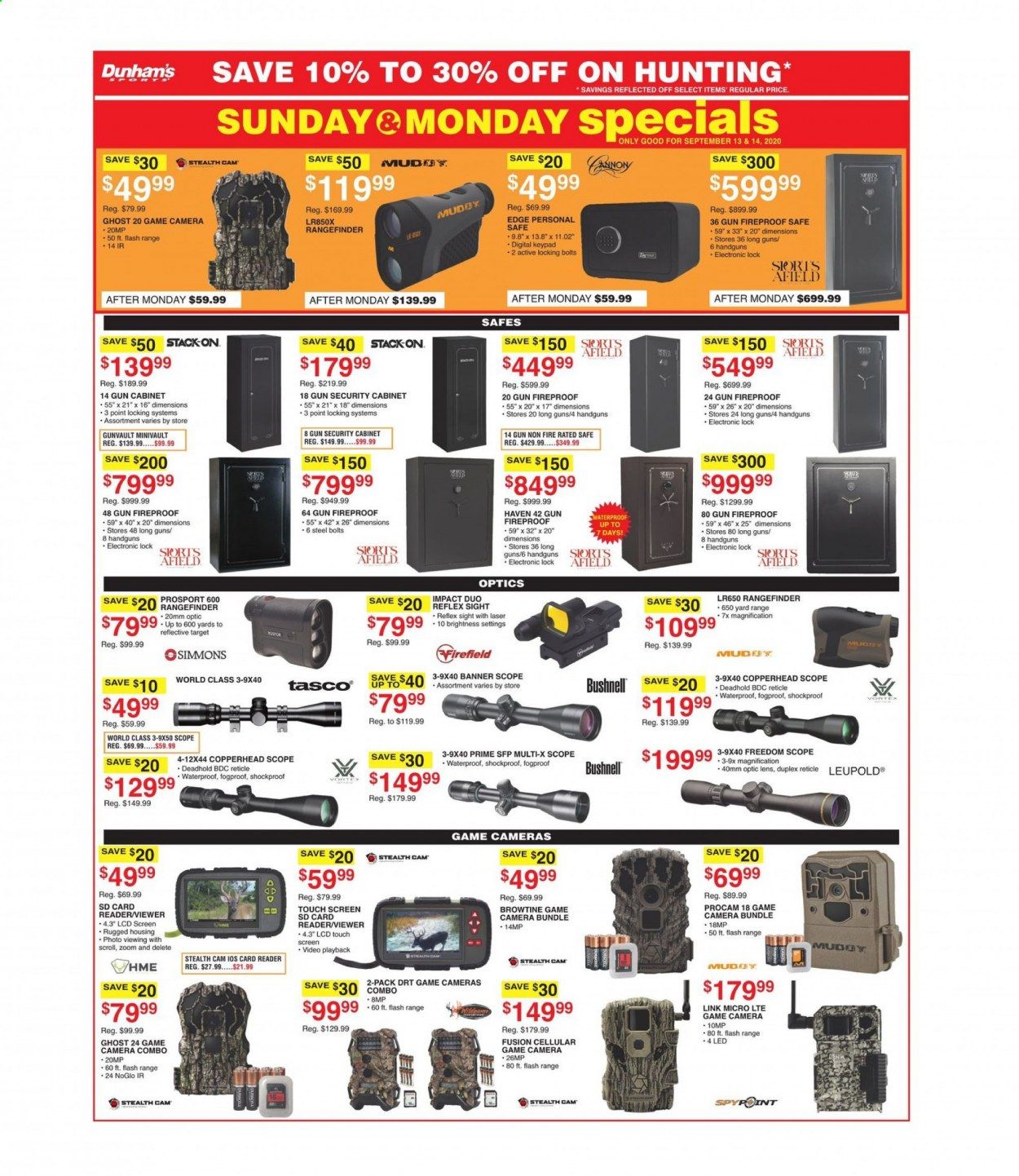Dunham's Sports (IN) Weekly Ad September 12 to September 17