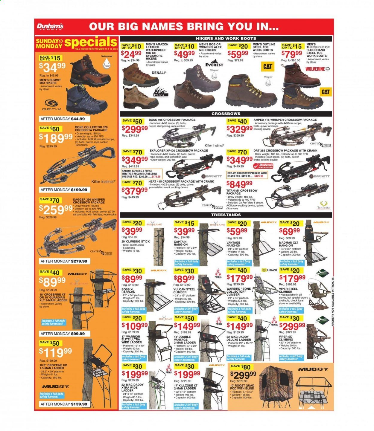 Dunham's Sports (IN) Weekly Ad September 12 to September 17