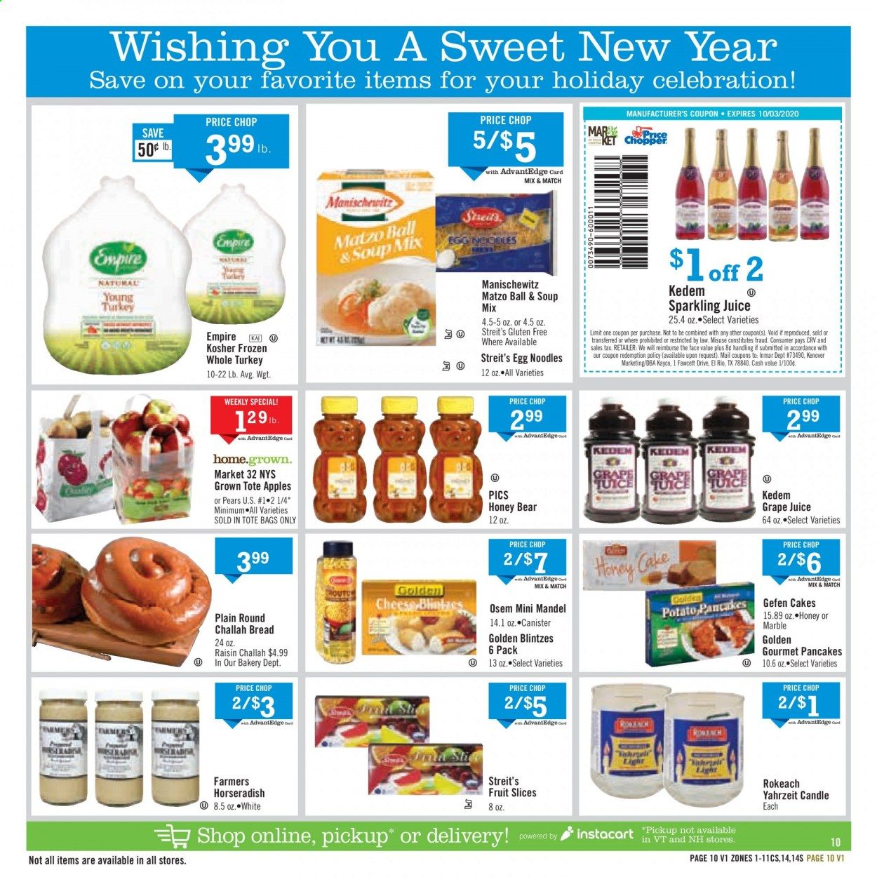 Price Chopper (CT) Weekly Ad September 13 to September 19