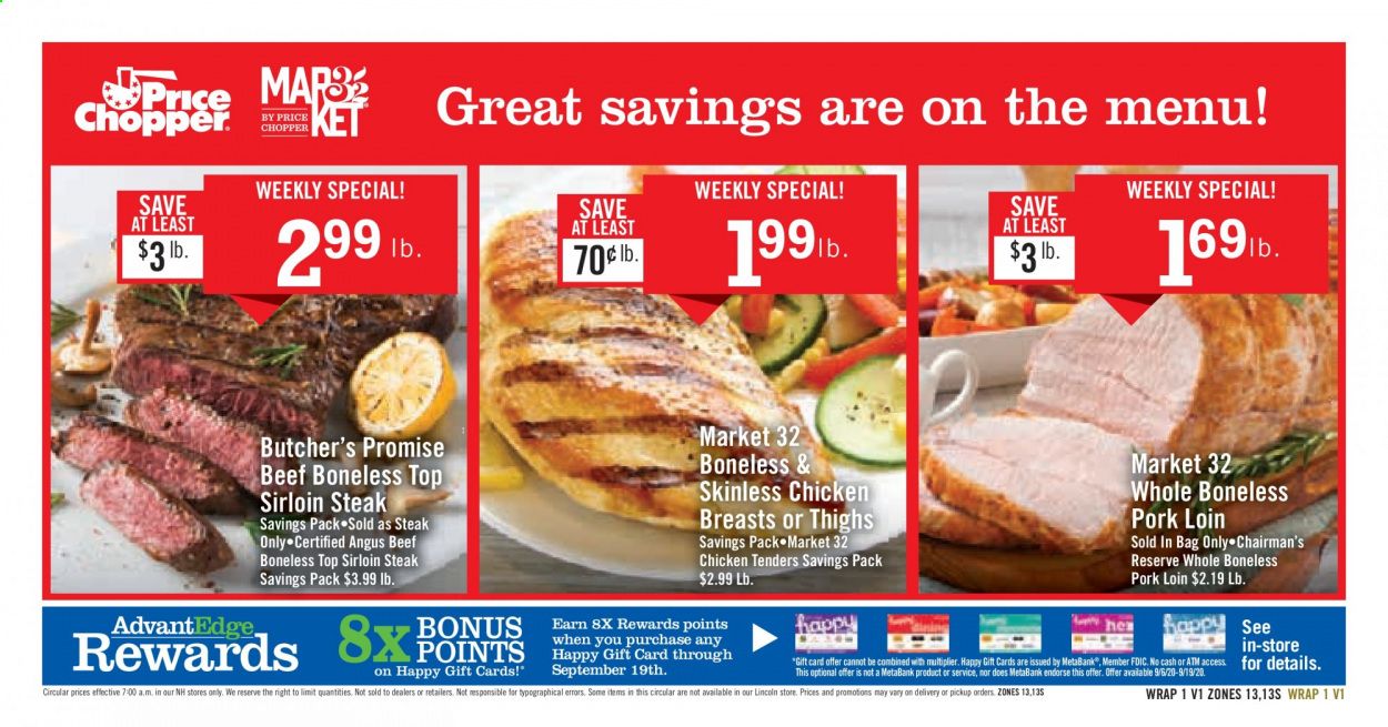 Price Chopper (NH) Weekly Ad September 13 to September 19