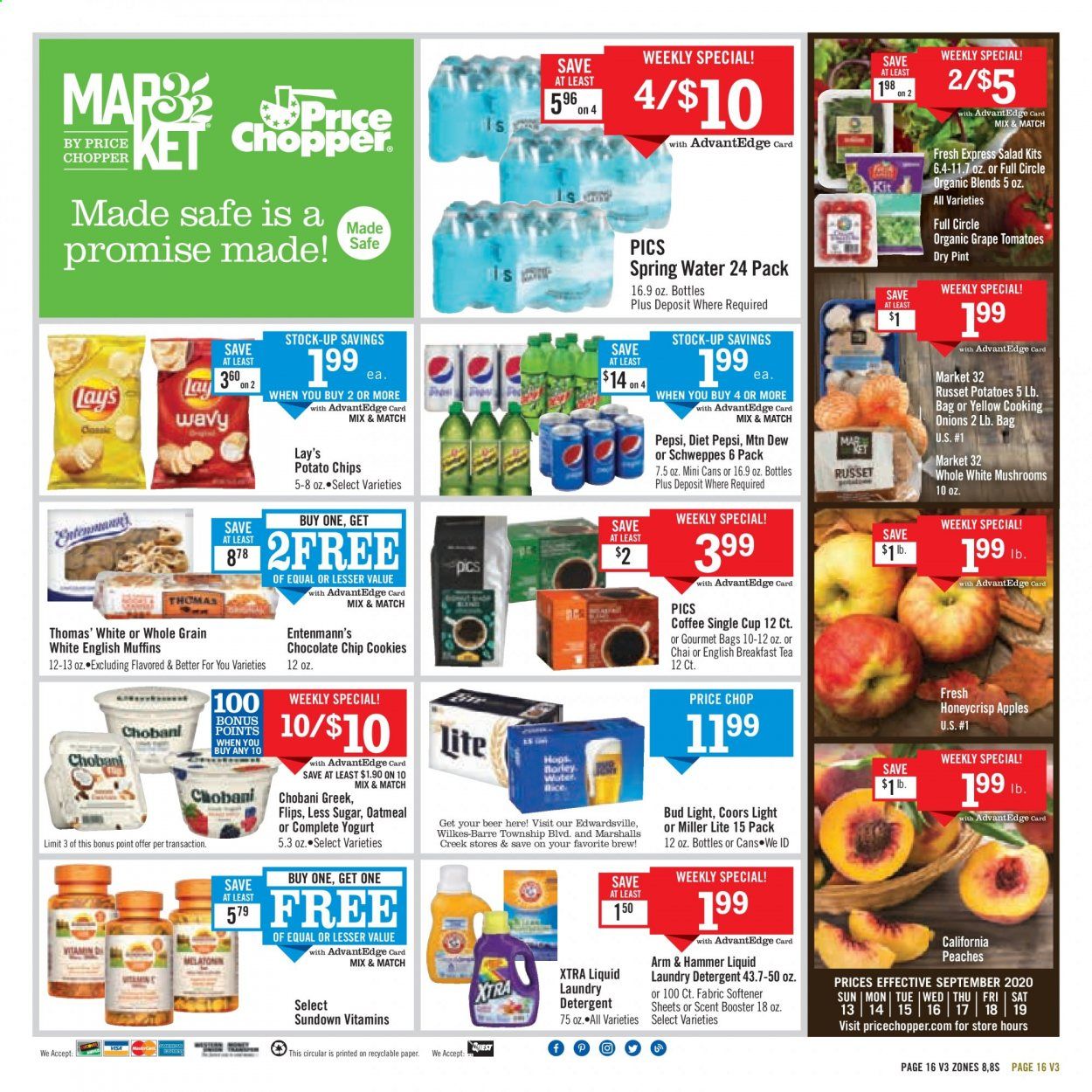 Price Chopper (PA) Weekly Ad September 13 to September 19