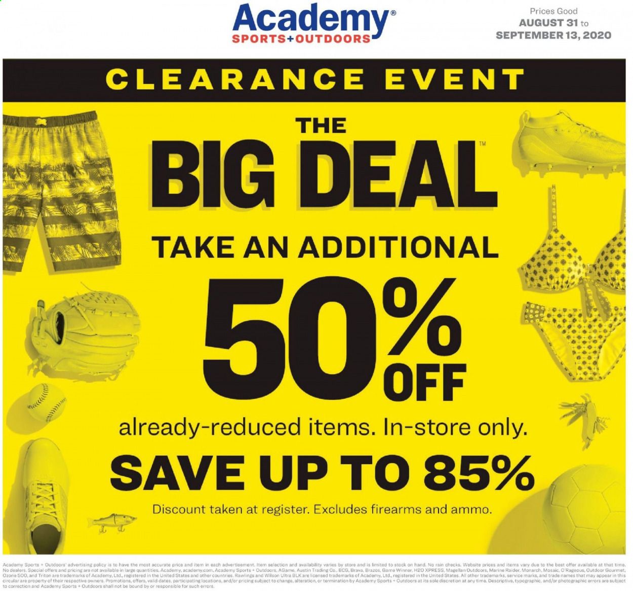 Academy Sports Weekly Ad August 31 to September 13