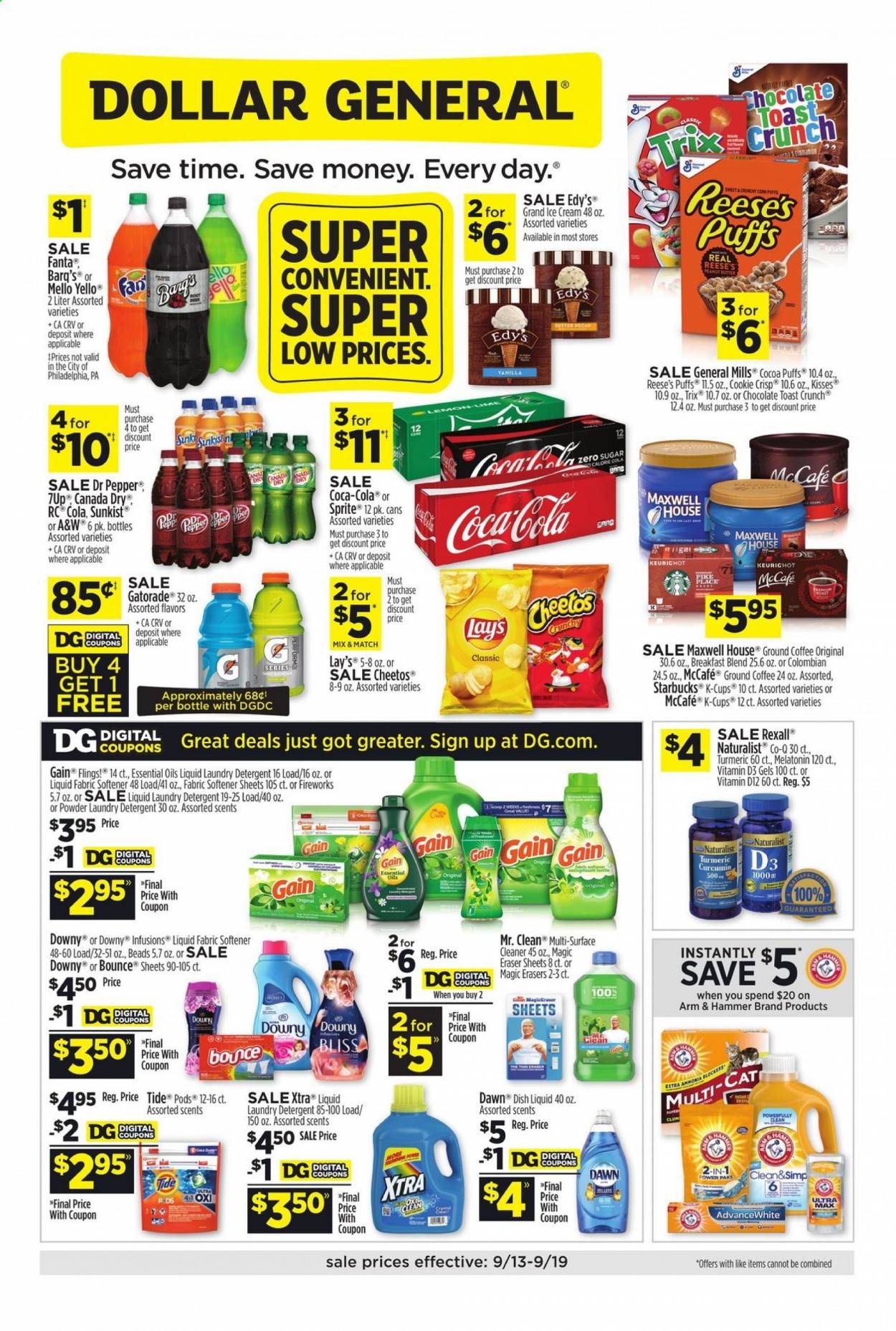 Dollar General Weekly Ad September 13 to September 19