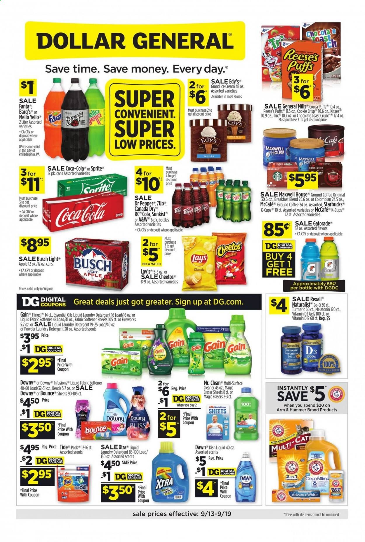 Dollar General (VA) Weekly Ad September 13 to September 19