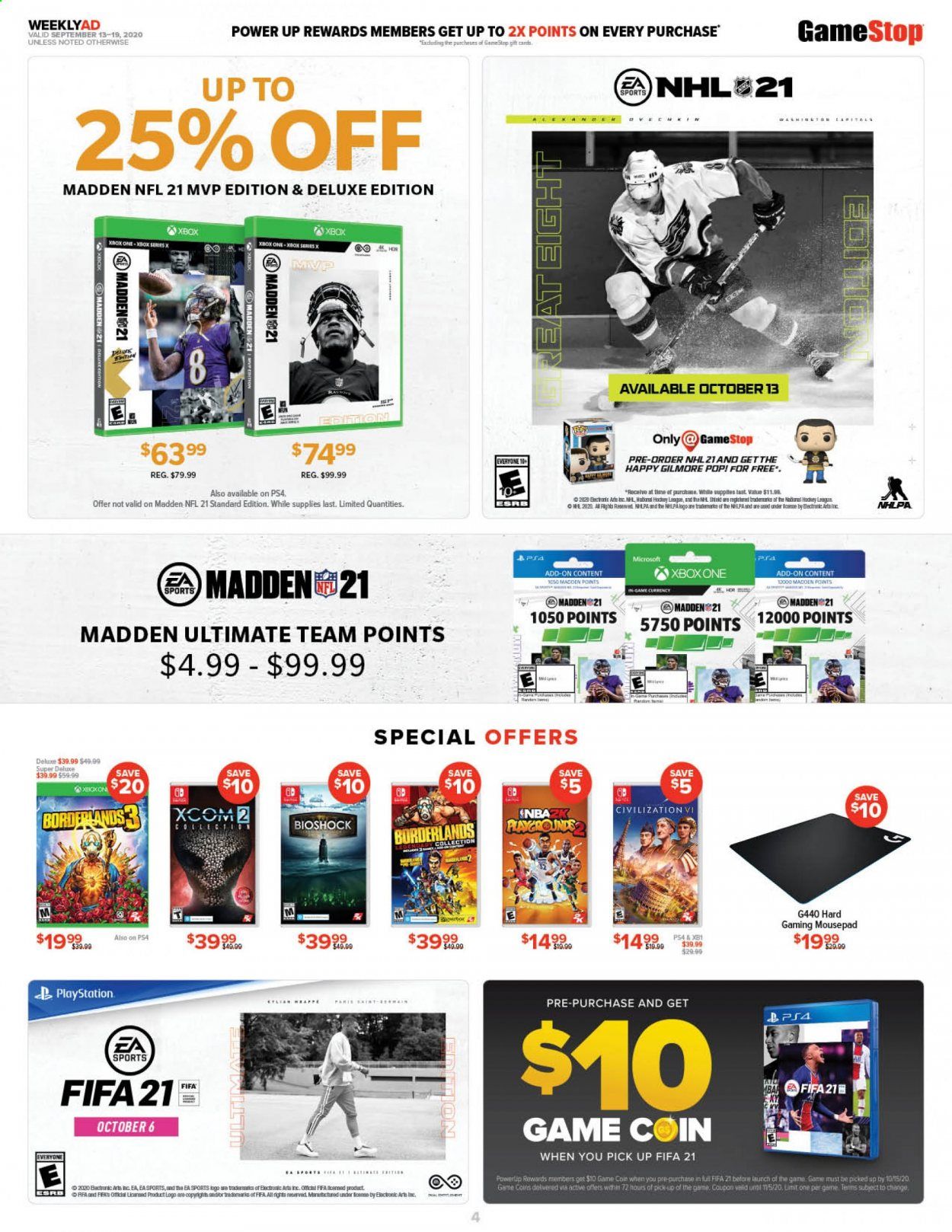 GameStop Weekly Ad September 13 to September 19