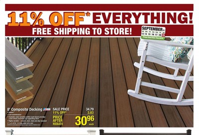 Menards Weekly Ad September 13 to September 19