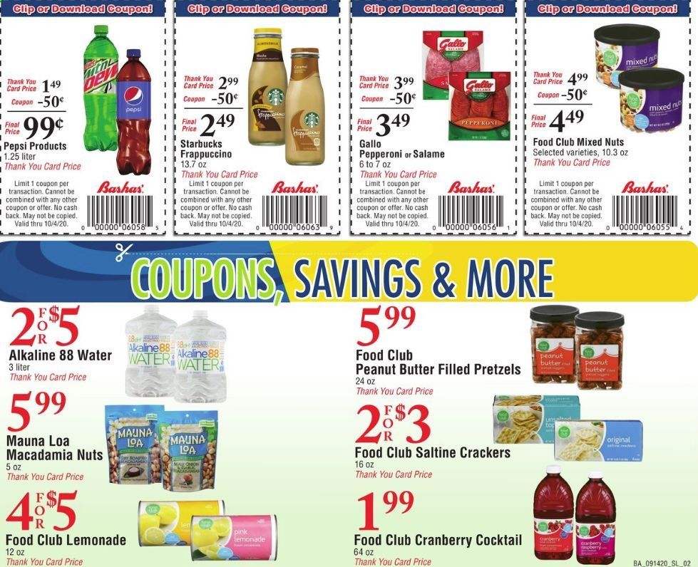 Bashas' (AZ) Weekly Ad September 14 to October 13