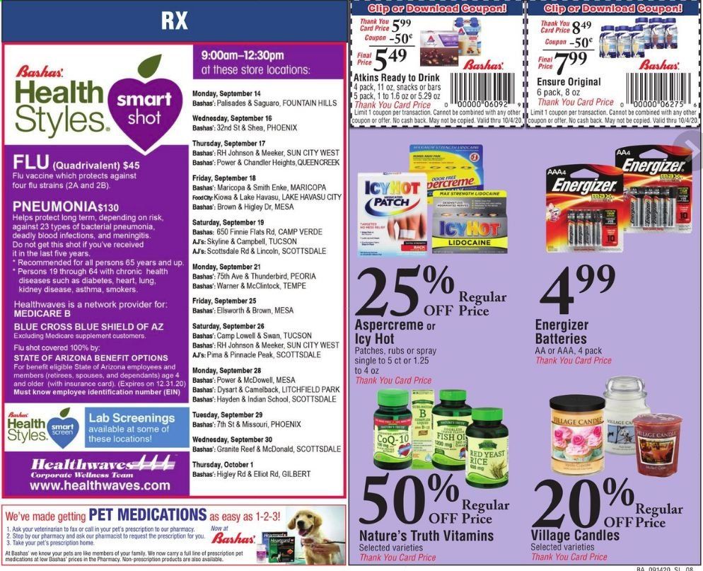 Bashas' (AZ) Weekly Ad September 14 to October 13