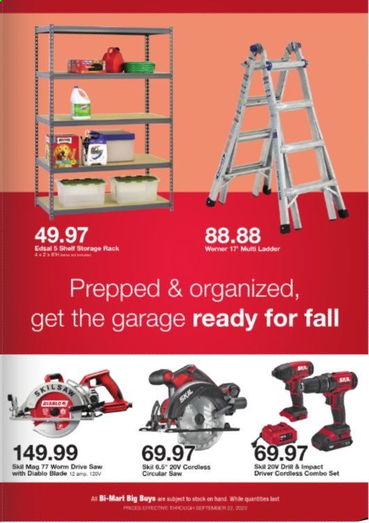 Bi-Mart Weekly Ad September 14 to September 22