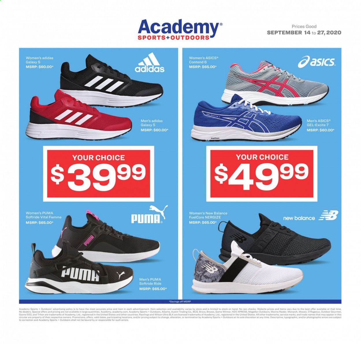 Academy Sports Weekly Ad September 14 to September 27