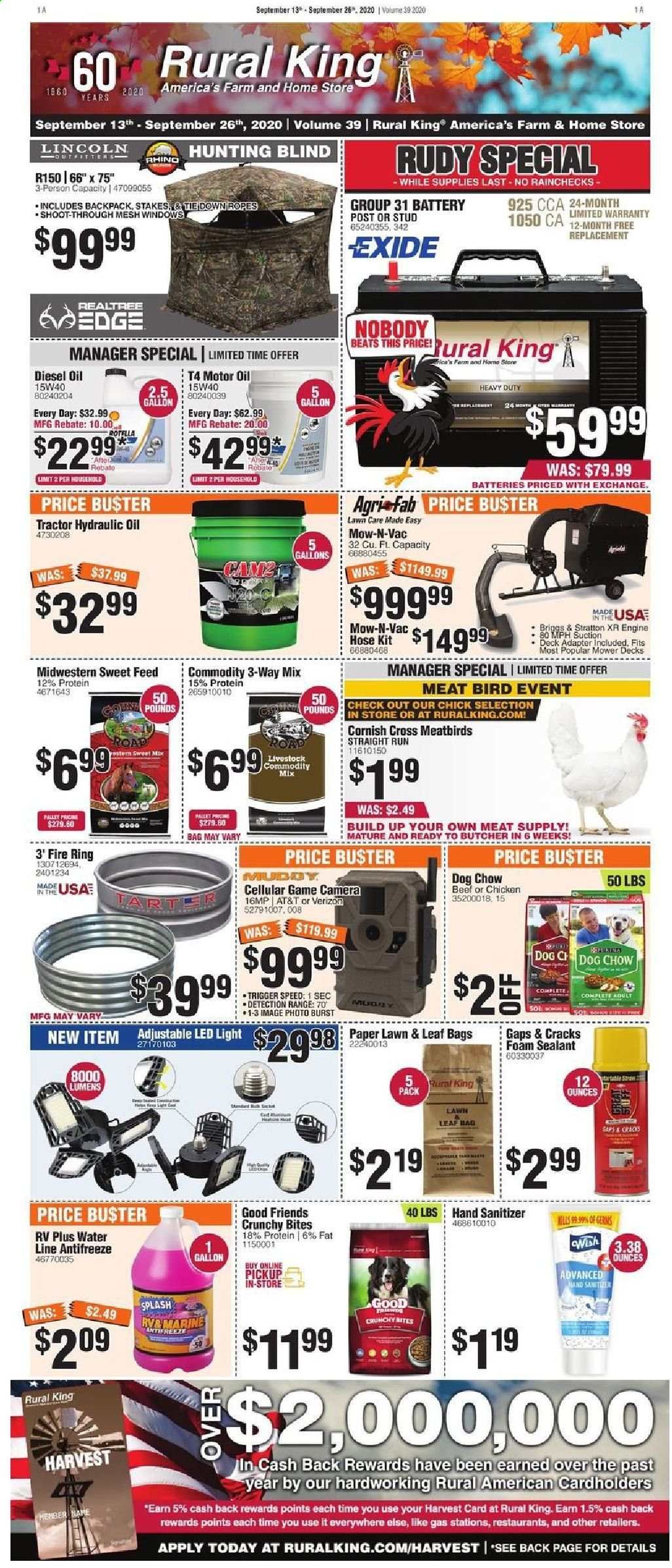 Rural King Weekly Ad September 13 to September 26