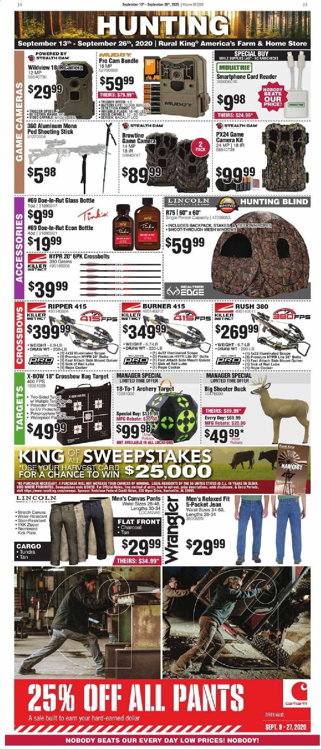 Rural King Weekly Ad September 13 to September 26