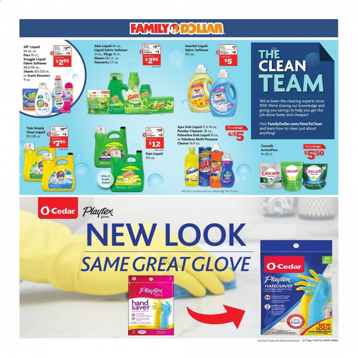 Family Dollar Weekly Ad September 13 to September 19