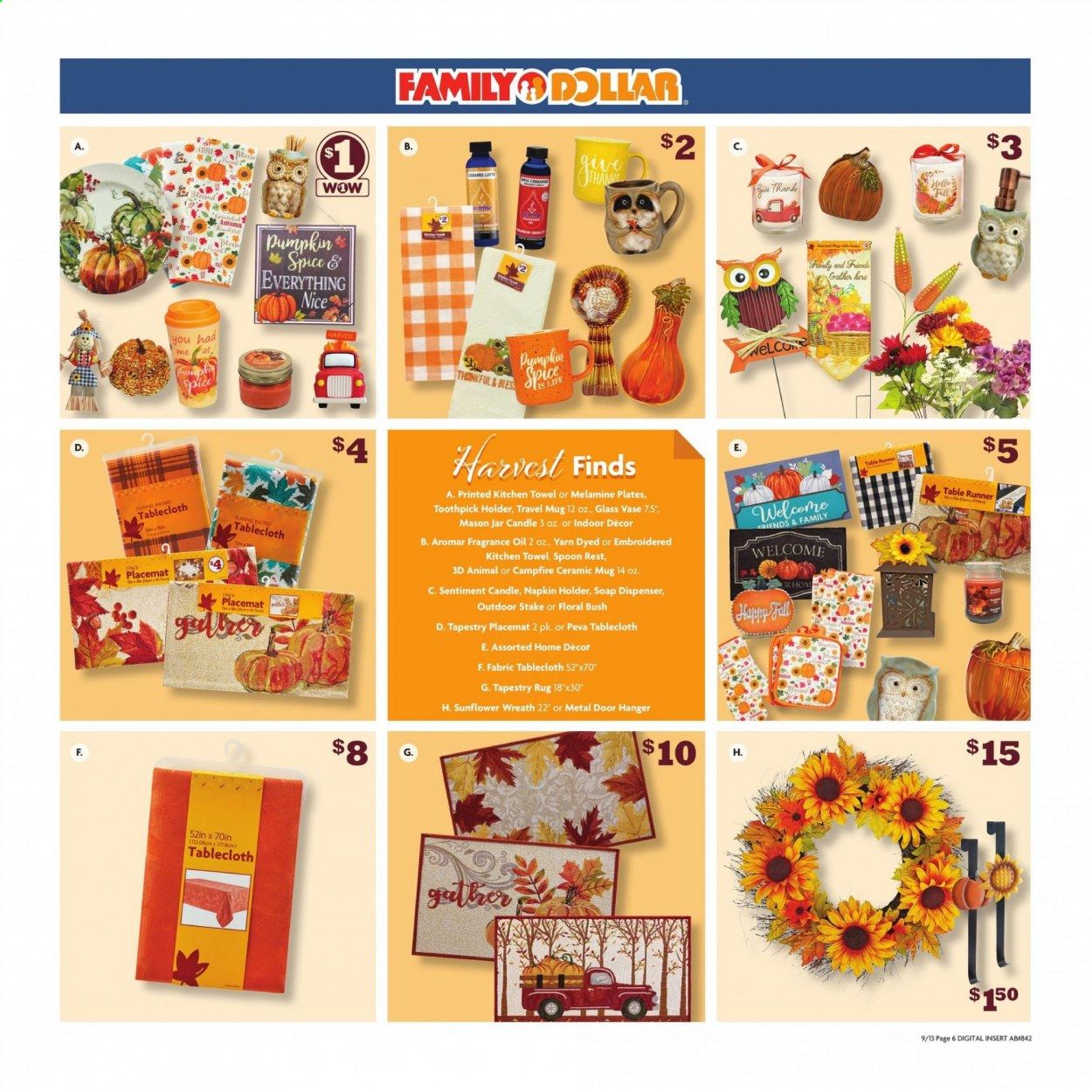 Family Dollar Weekly Ad September 13 to September 19