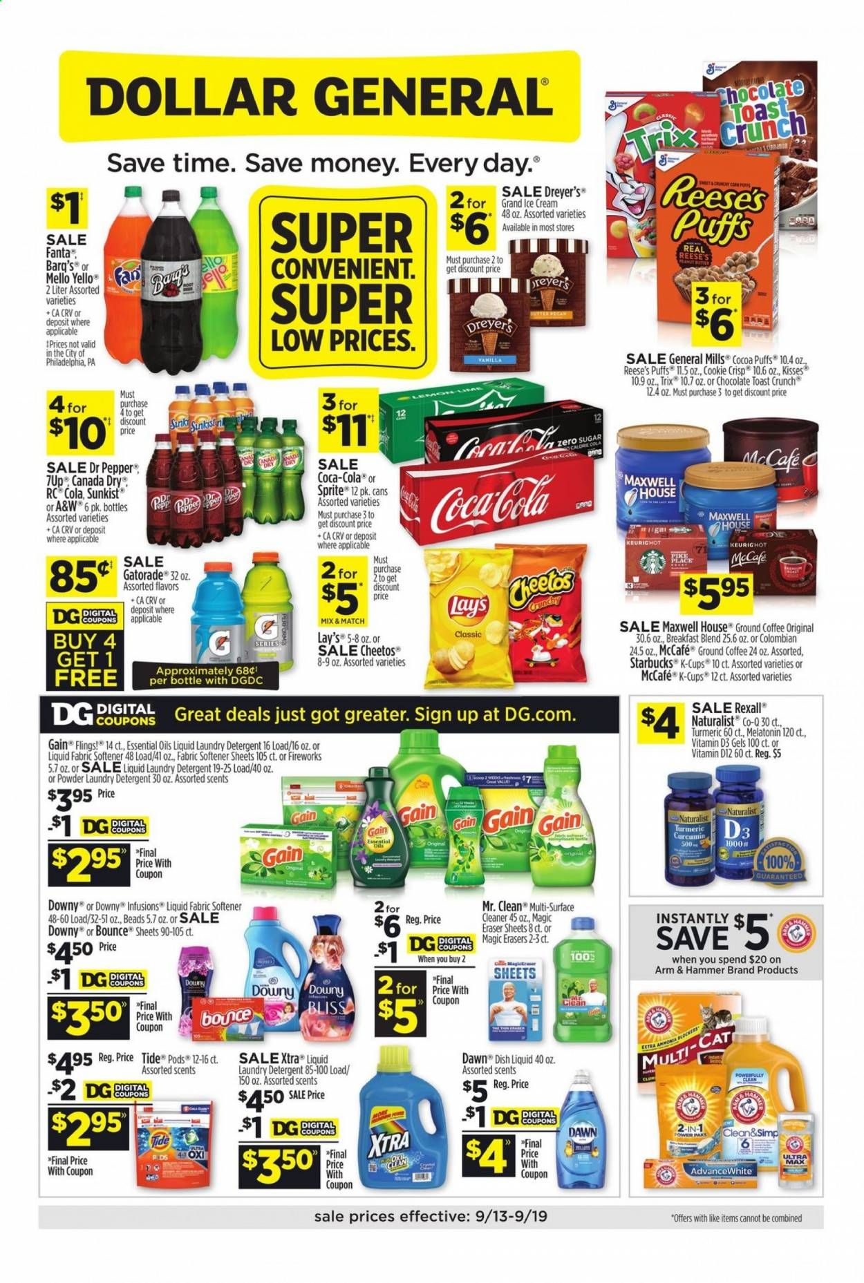 Dollar General (AZ, CO, NM, OR) Weekly Ad September 13 to September 19