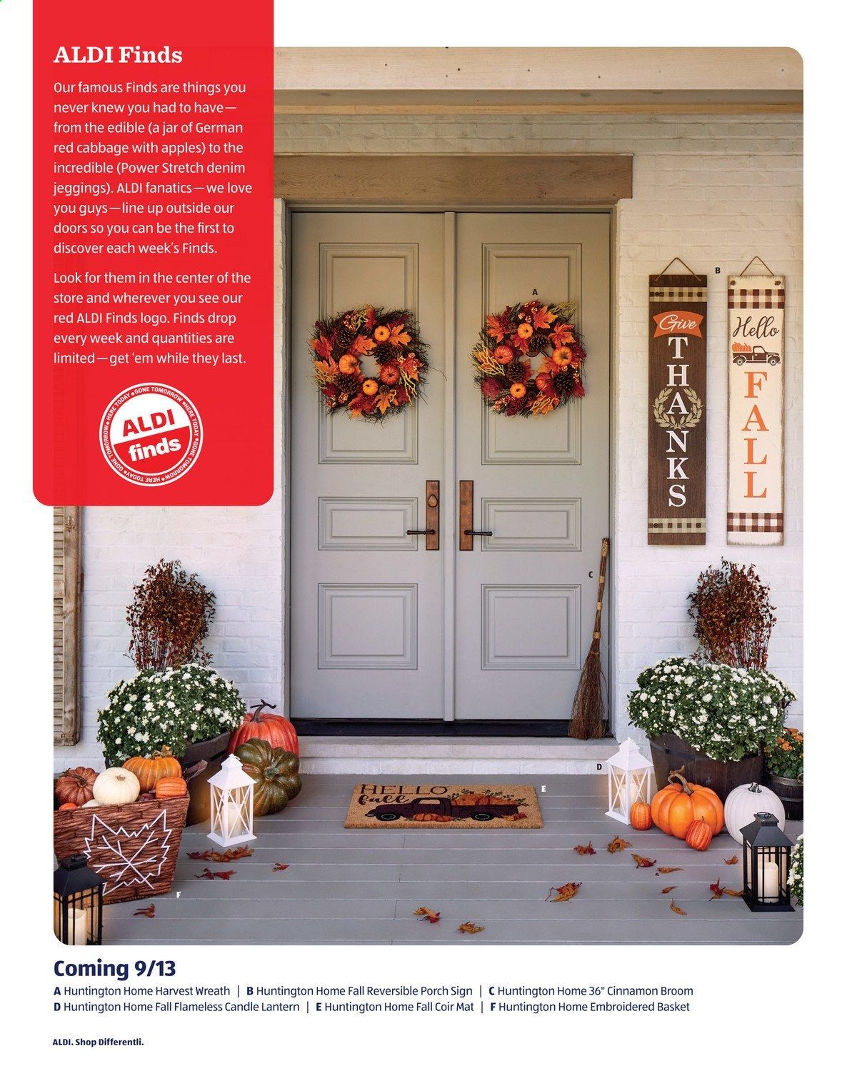 ALDI Weekly Ad September 13 to October 31