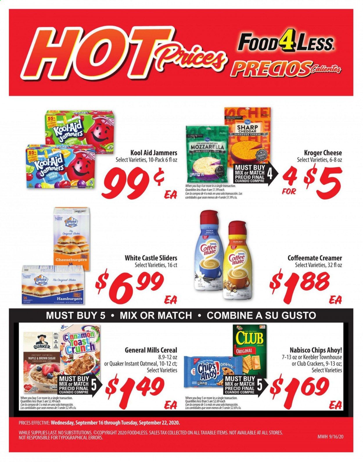 Food 4 Less (IL) Weekly Ad September 16 to September 22