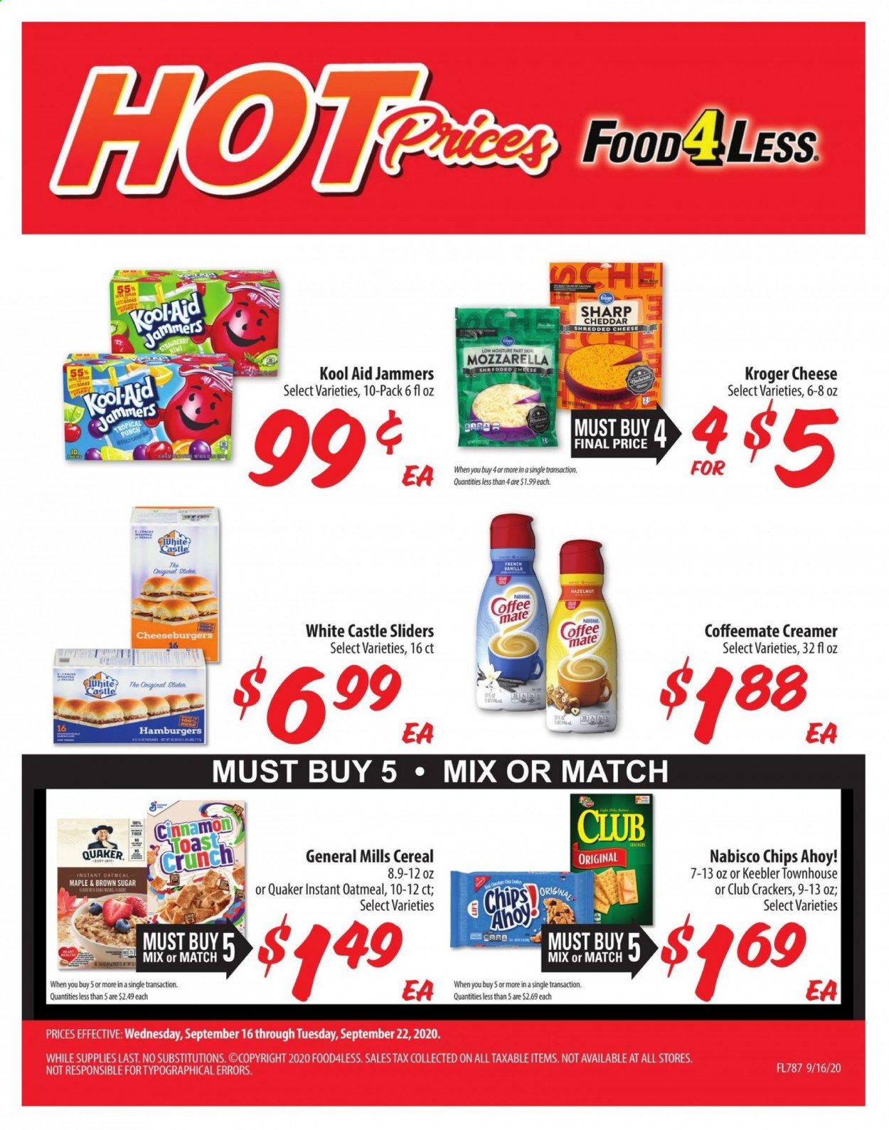Food 4 Less (IN) Weekly Ad September 16 to September 22