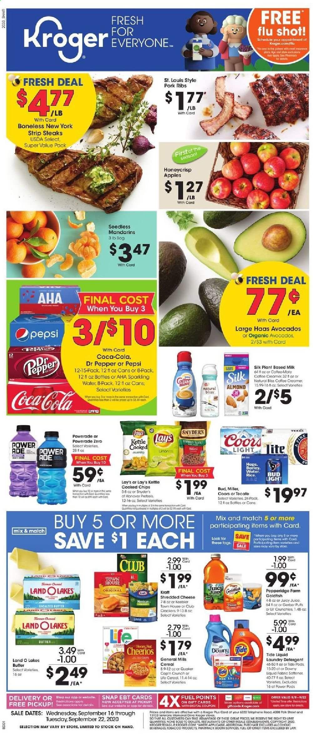 Kroger Weekly Ad September 16 to September 22