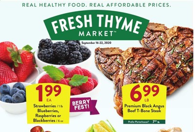 Fresh Thyme Weekly Ad September 16 to September 22