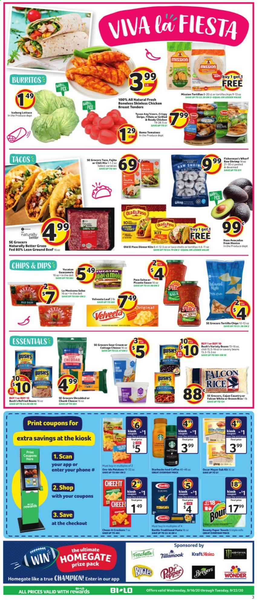 BI-LO Weekly Ad September 16 to September 22
