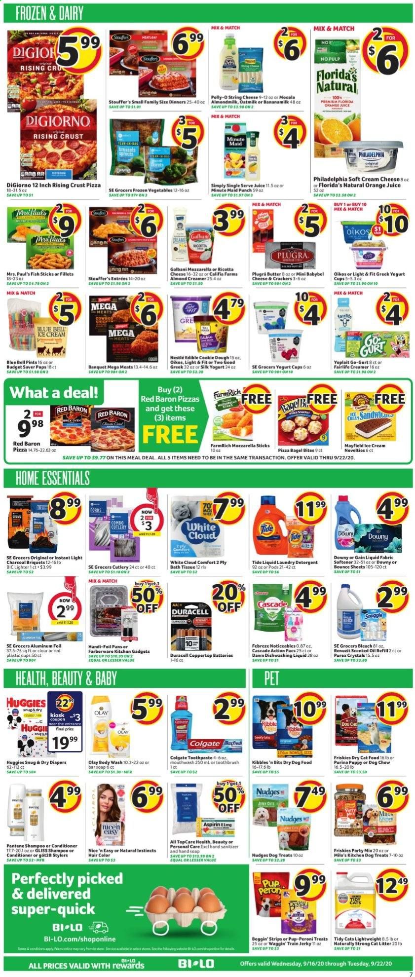 BI-LO Weekly Ad September 16 to September 22
