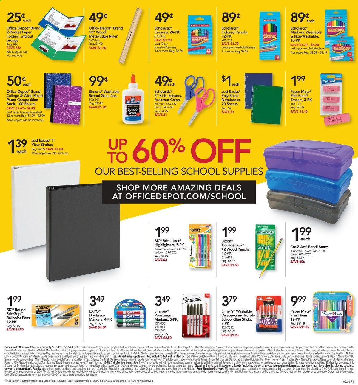 Office DEPOT Weekly Ad September 13 to September 19