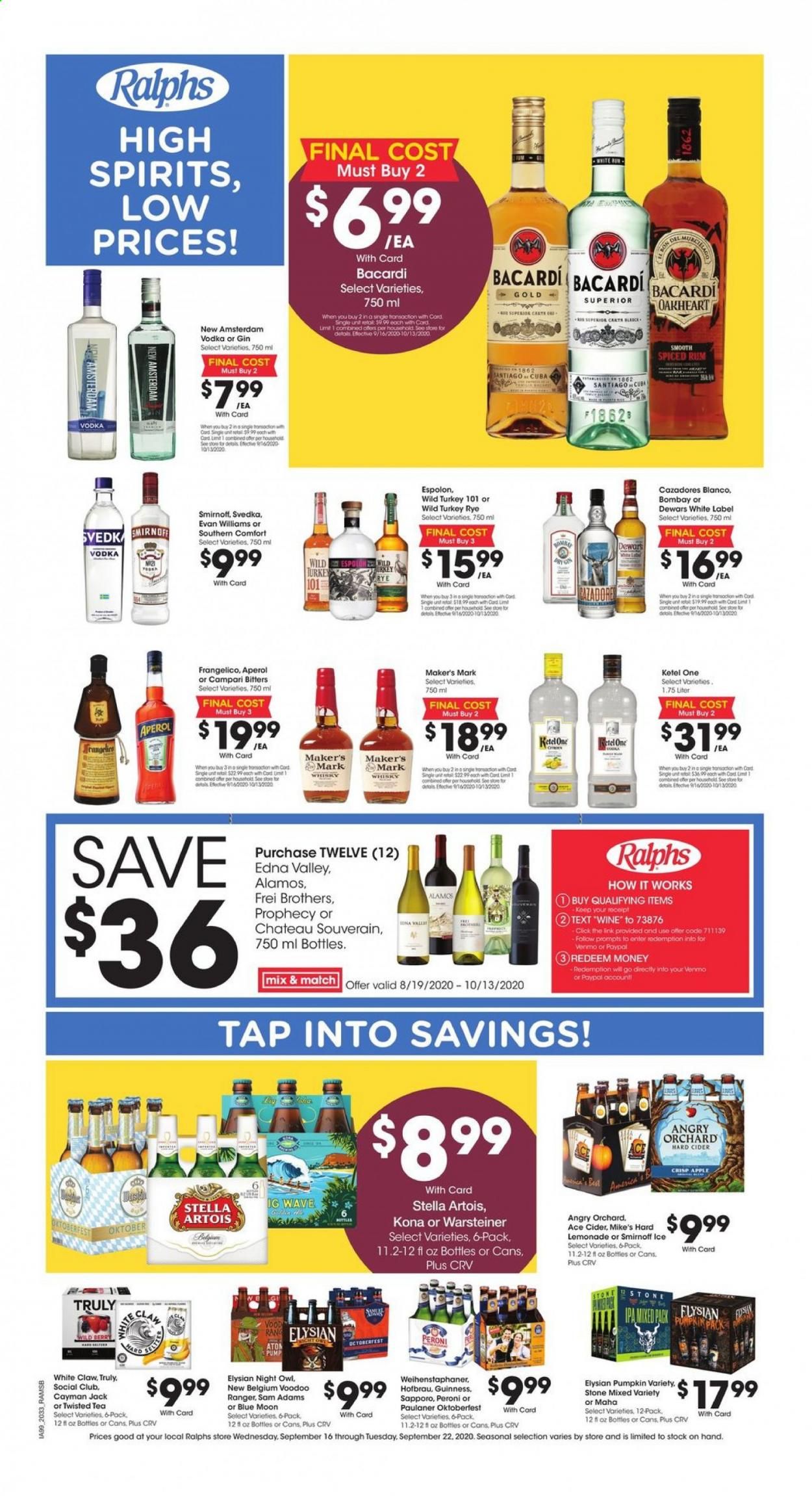 Ralphs Weekly Ad September 16 to September 22