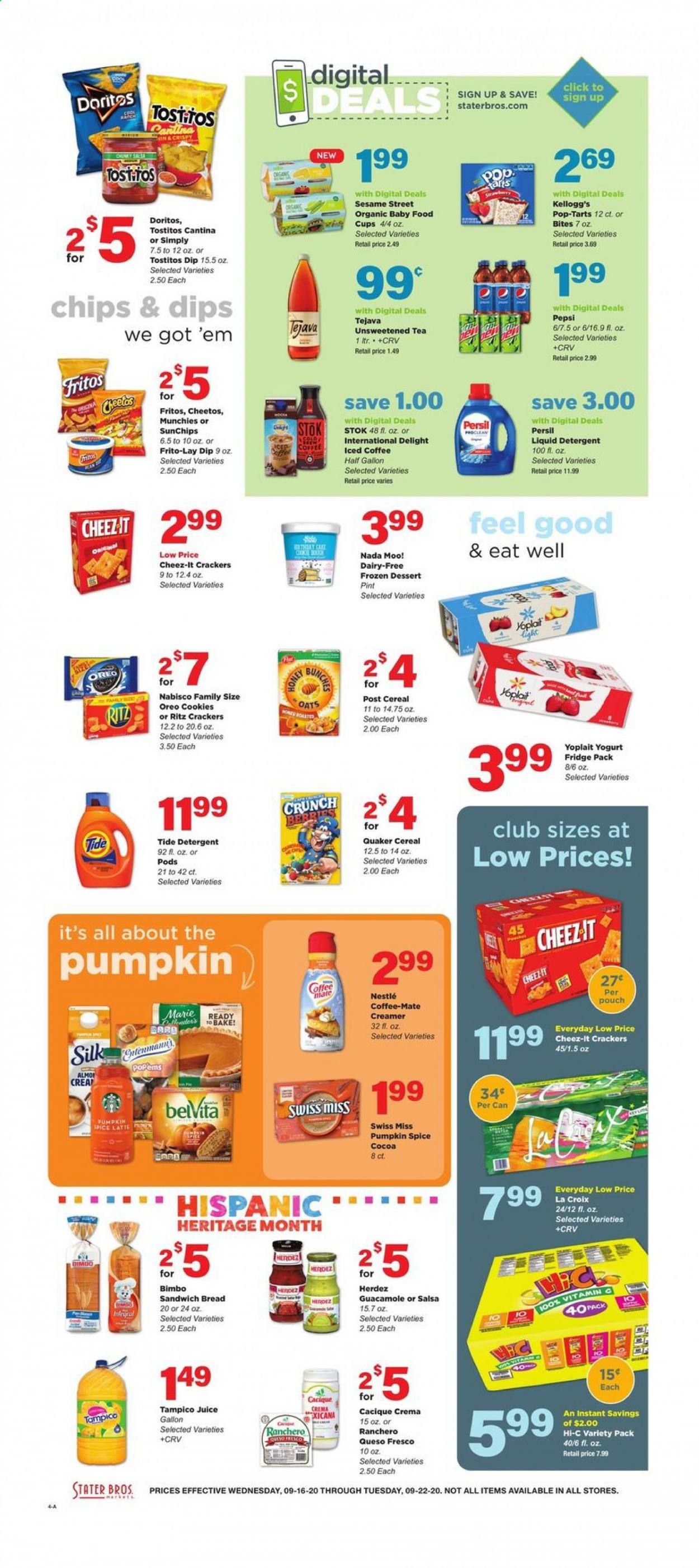 Stater Bros. Weekly Ad September 16 to September 22