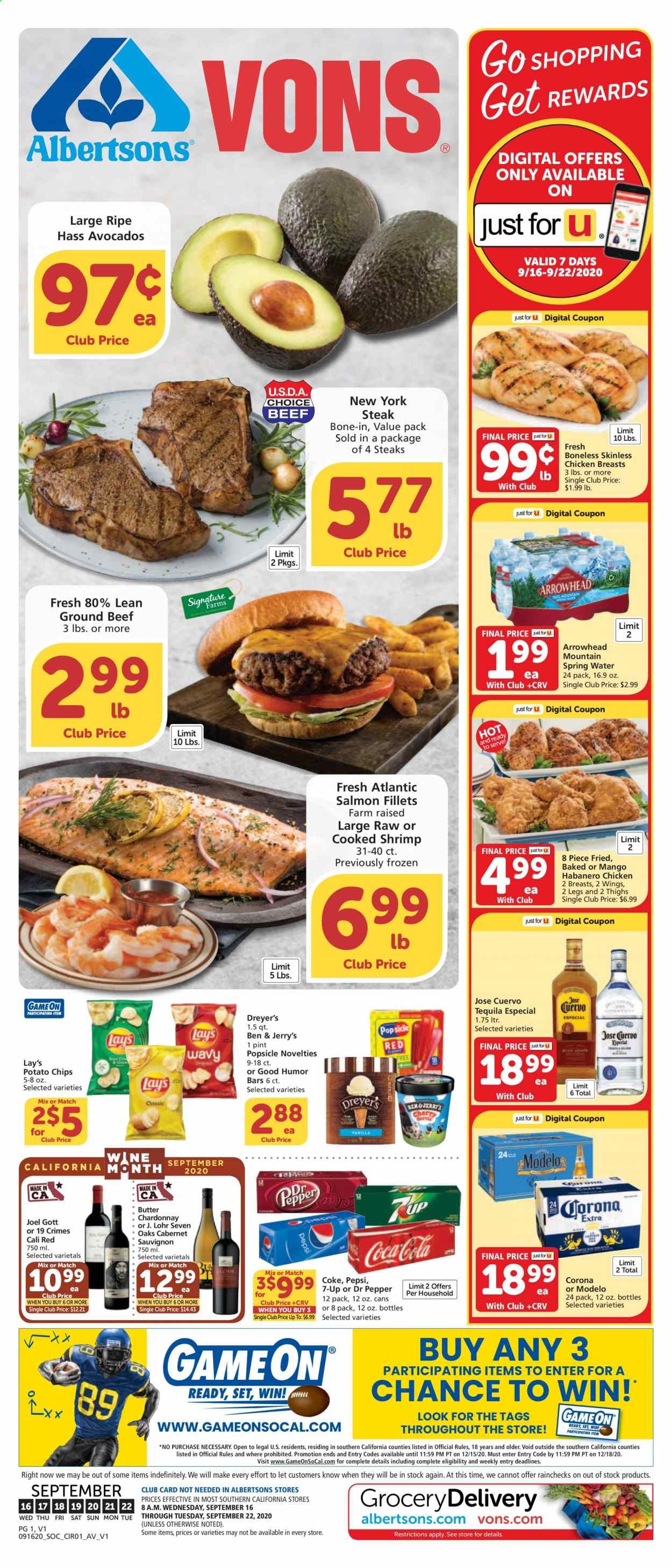 Vons Weekly Ad September 16 to September 22
