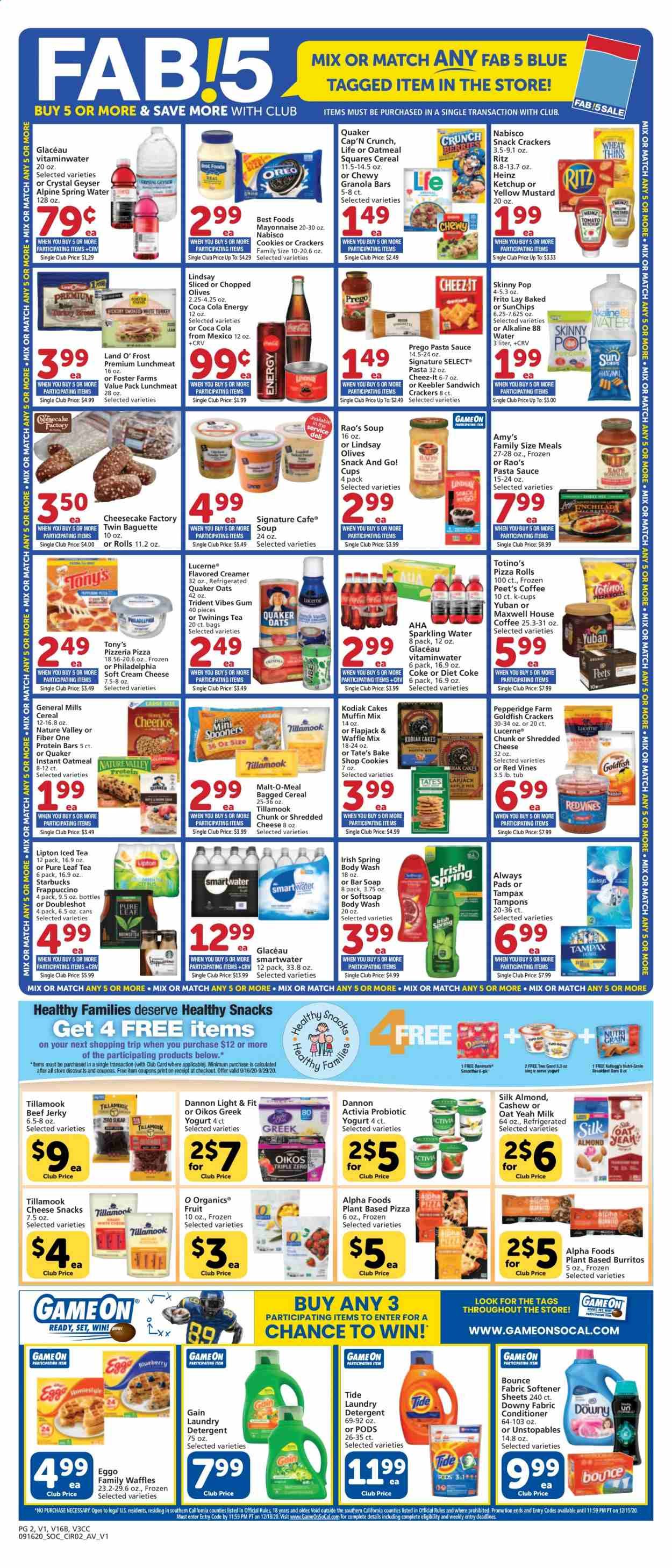 Vons Weekly Ad September 16 to September 22