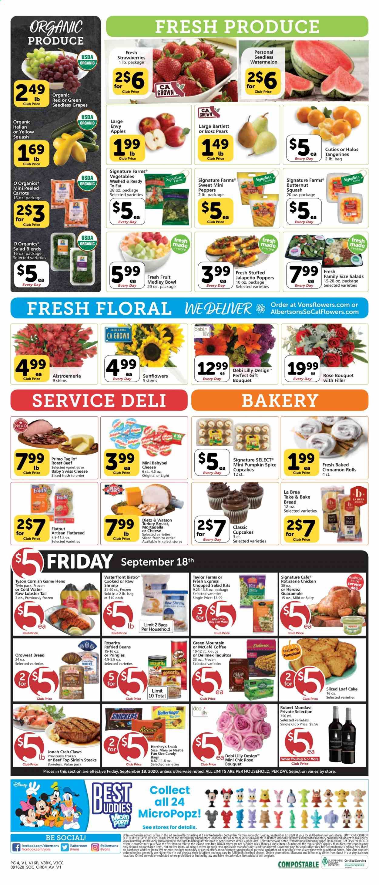 Vons Weekly Ad September 16 to September 22