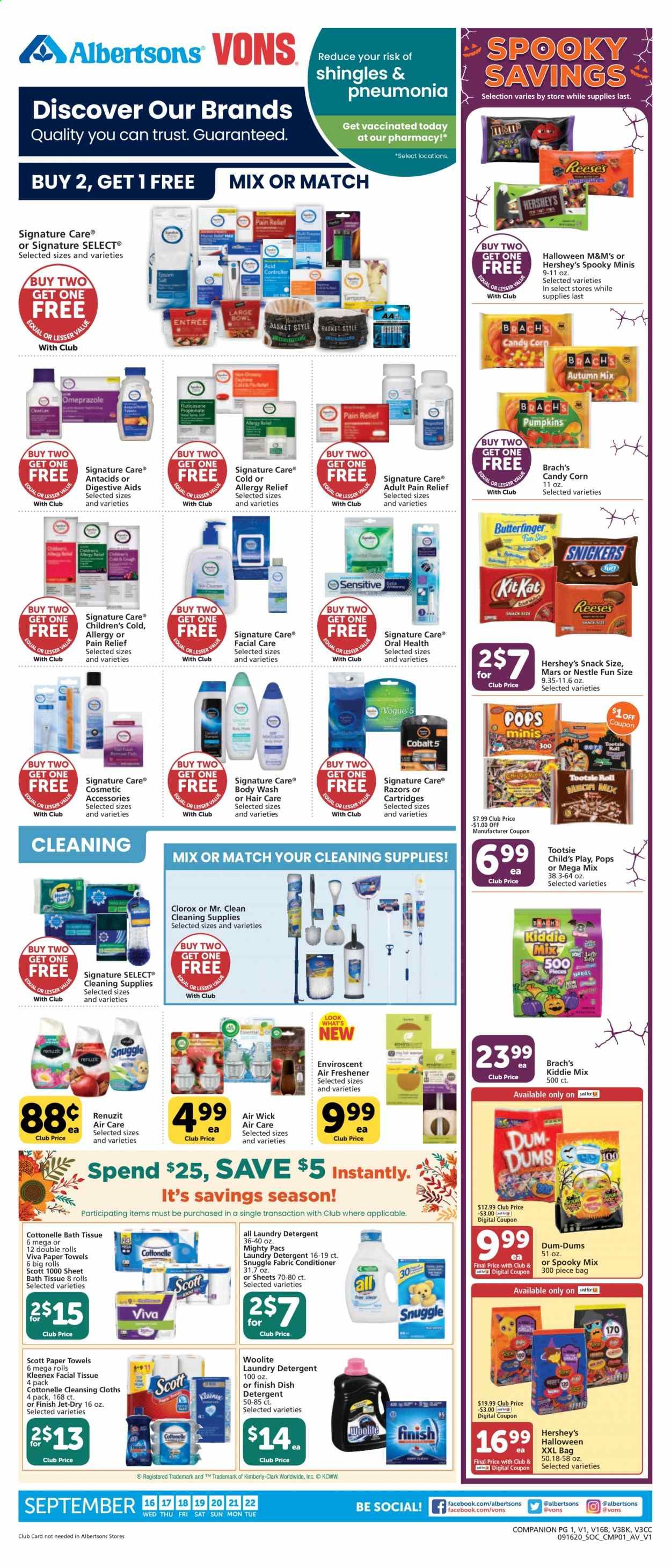 Vons Weekly Ad September 16 to September 22