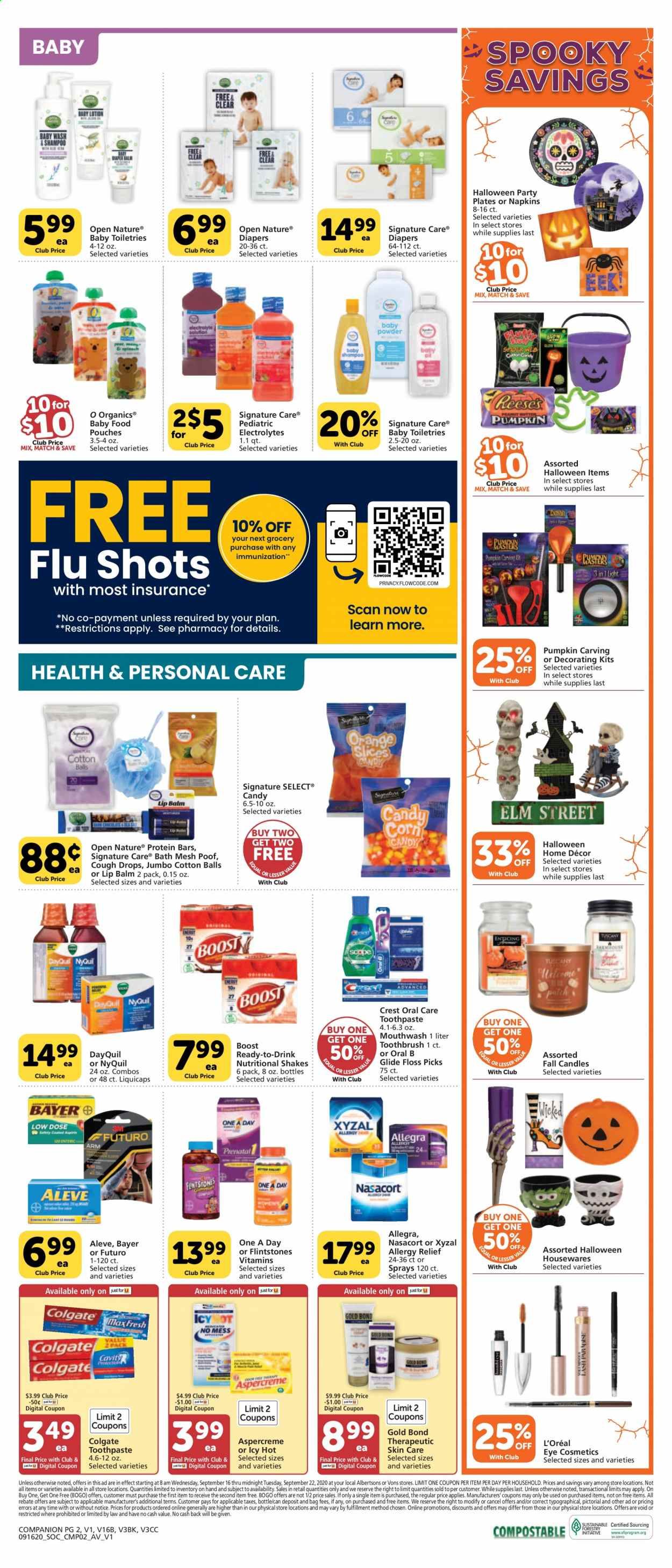Vons Weekly Ad September 16 to September 22