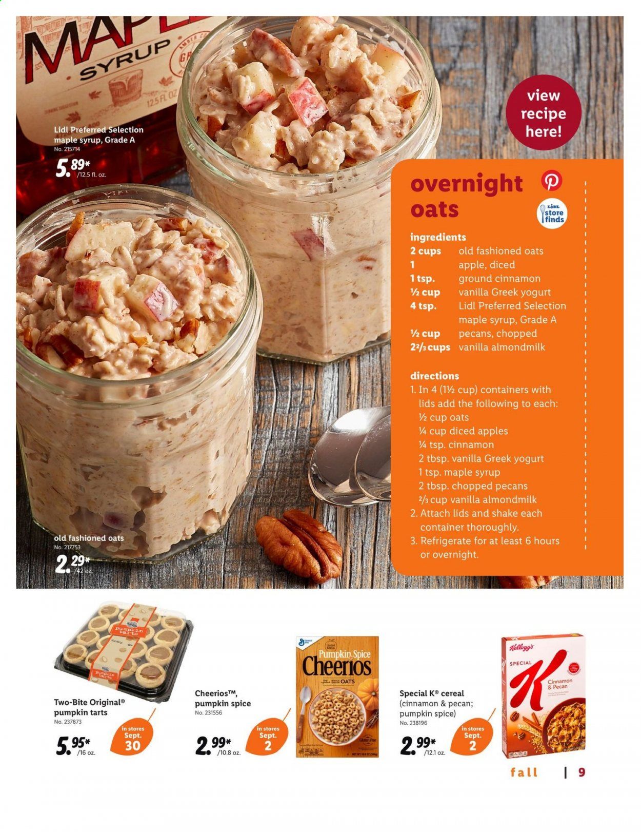 Lidl Weekly Ad September 9 to October 27