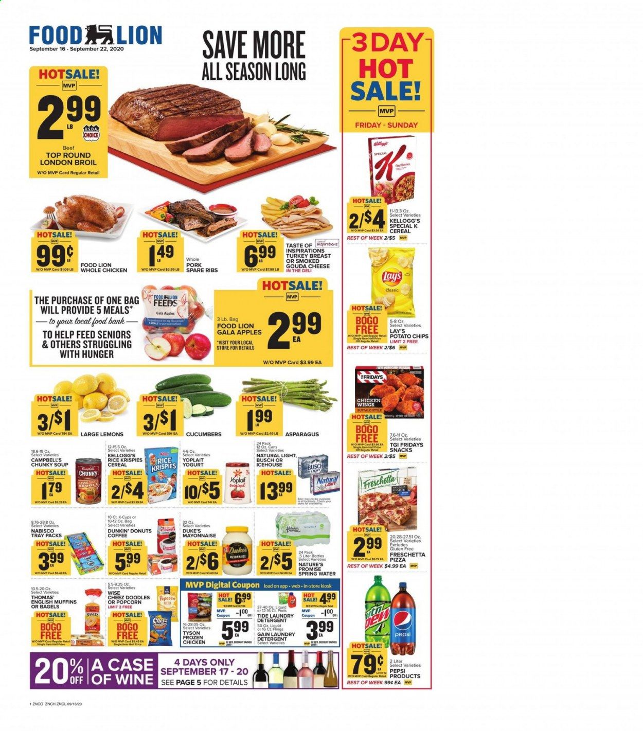 Food Lion (NC) Weekly Ad September 16 to September 22