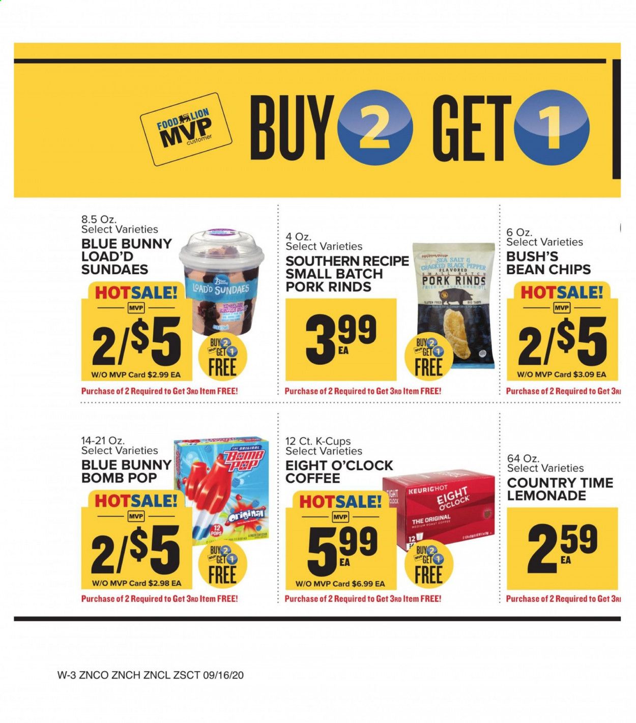 Food Lion (NC) Weekly Ad September 16 to September 22