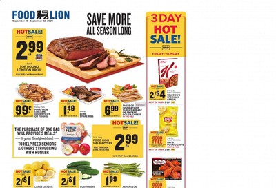 Food Lion (SC) Weekly Ad September 16 to September 22