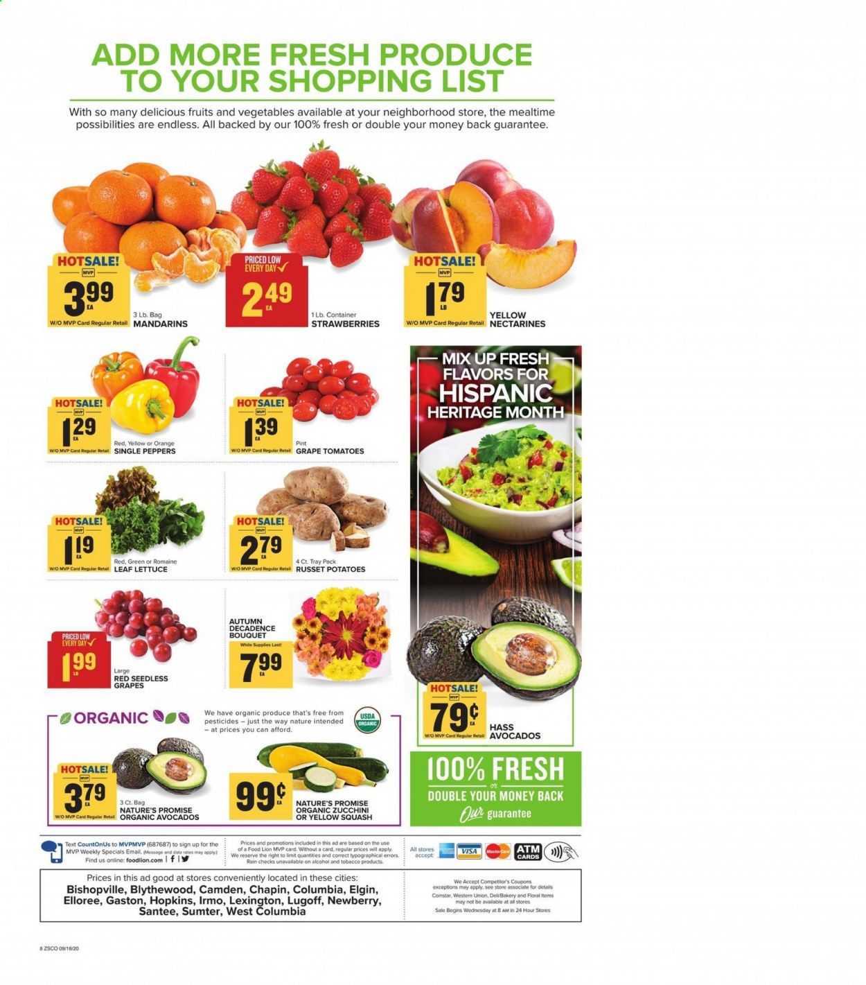 Food Lion (SC) Weekly Ad September 16 to September 22