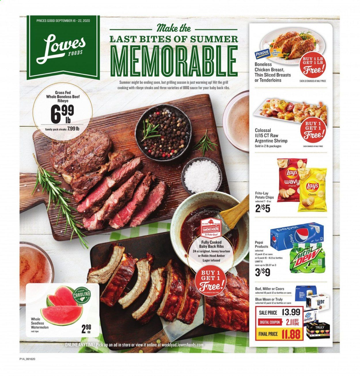 Lowes Foods Weekly Ad September 16 to September 22
