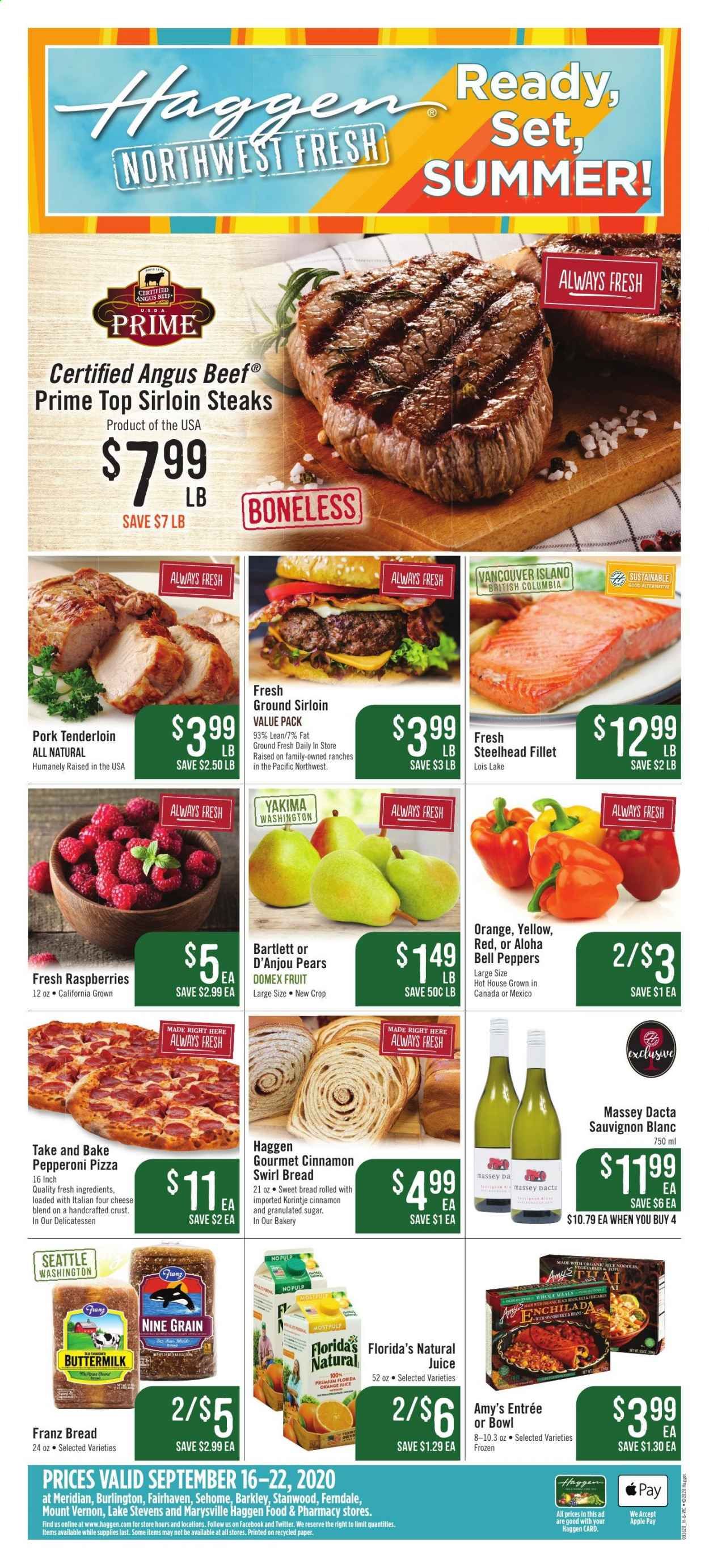 Haggen Weekly Ad September 16 to September 22