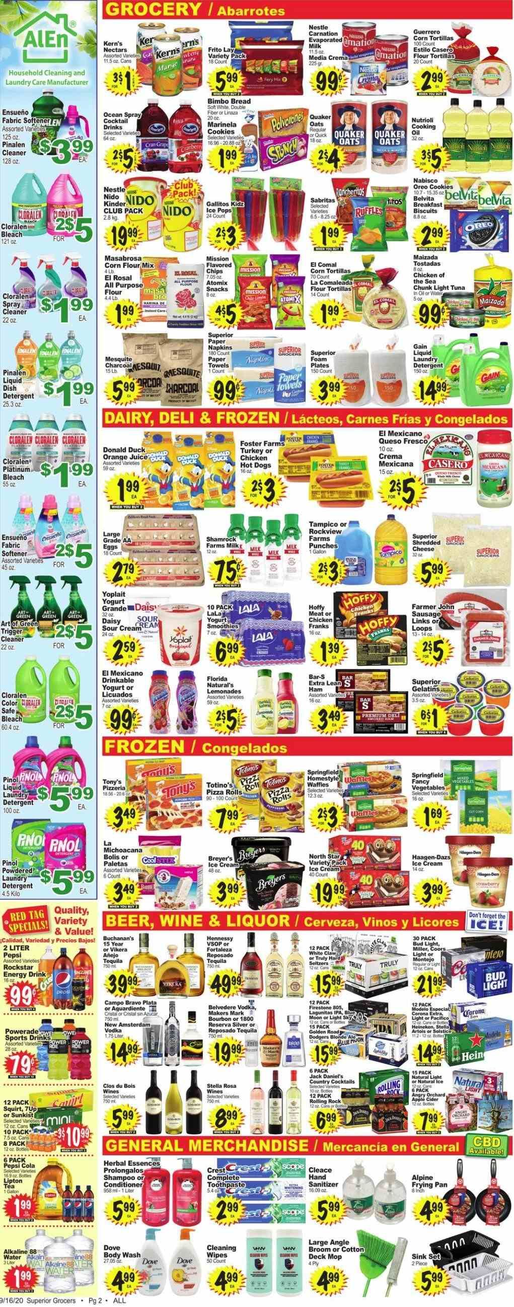 Superior Grocers Weekly Ad September 16 to September 22