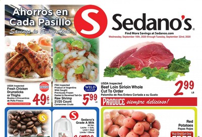 Sedano's Weekly Ad September 16 to September 22